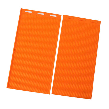 2 Sheets 5.4mm Silicone Beeswax Mold Beeswax Foundation Press Embosser Honeycomb Sheets Mold Bee Keeping Supplies Orange - view 7