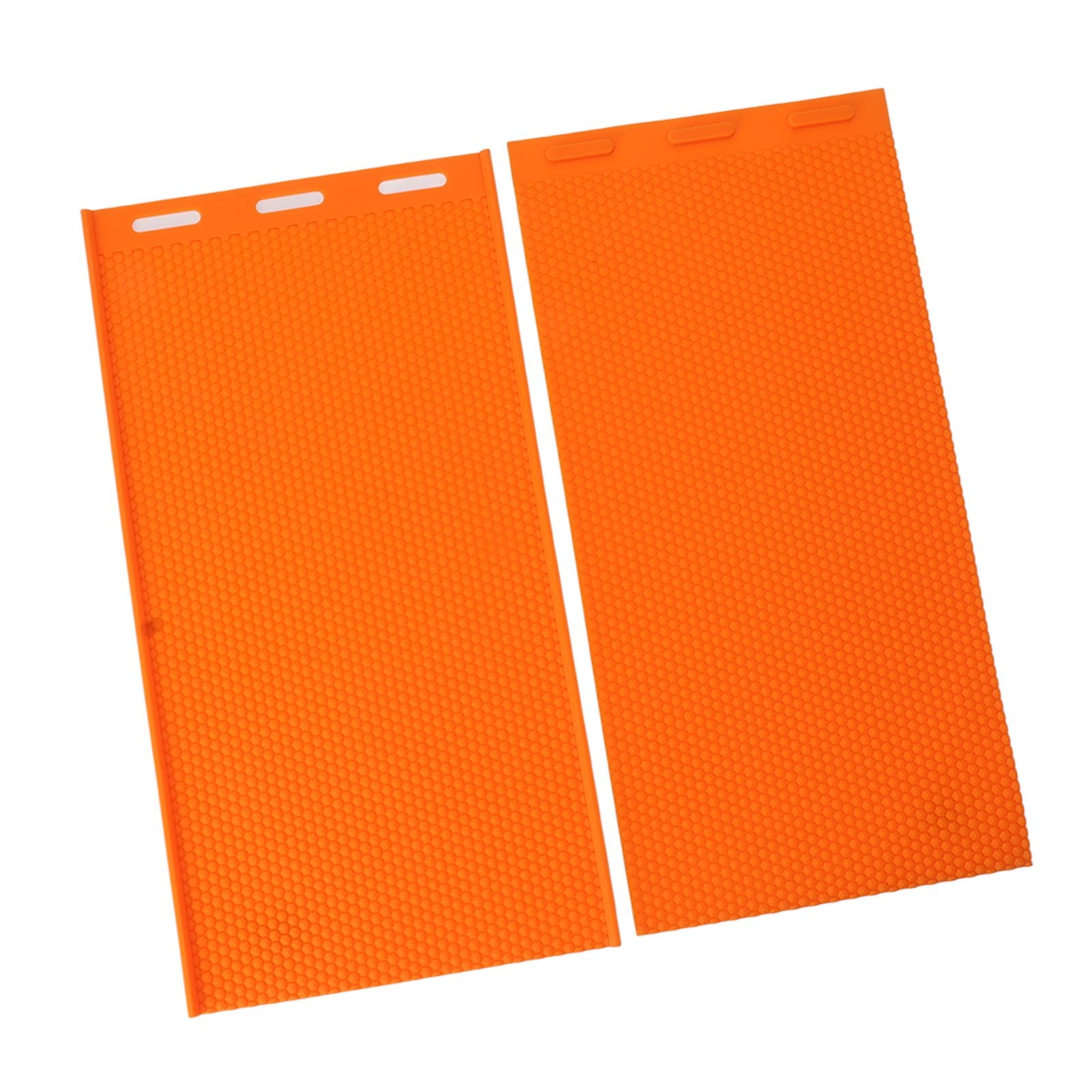 2 Sheets 5.4mm Silicone Beeswax Mold Beeswax Foundation Press Embosser Honeycomb Sheets Mold Bee Keeping Supplies Orange - view 8