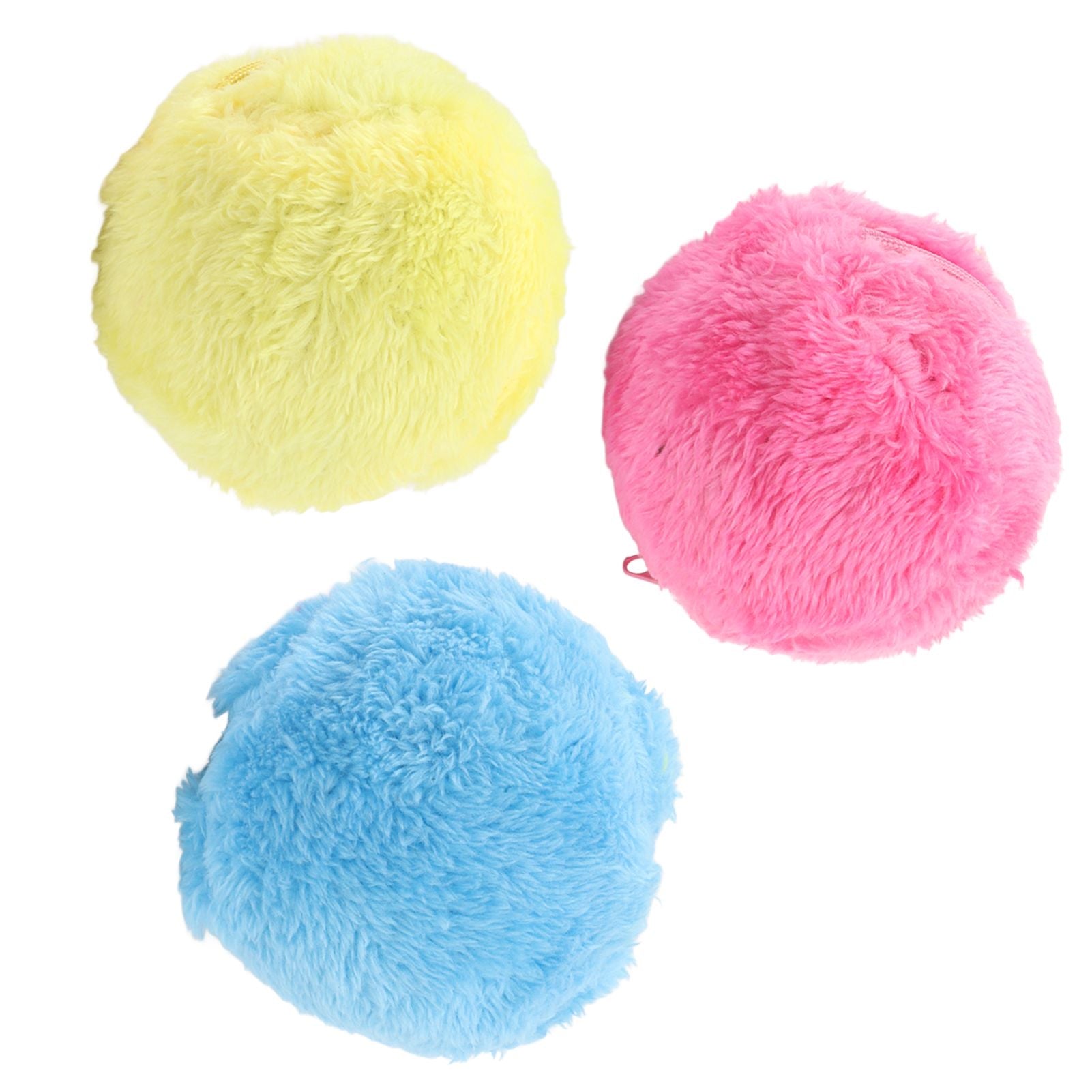 Automatic Rolling Ball Floor Cleaning Attract Attention Pet Interactive Roller Ball Toy with Plush Cover - view 2