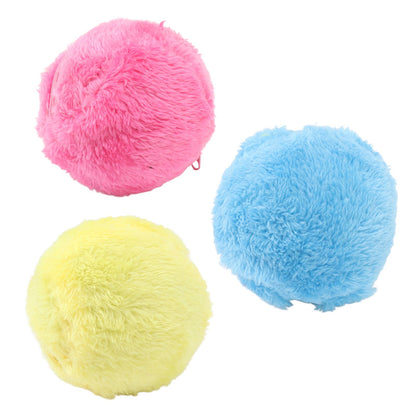 Automatic Rolling Ball Floor Cleaning Attract Attention Pet Interactive Roller Ball Toy with Plush Cover - view 4