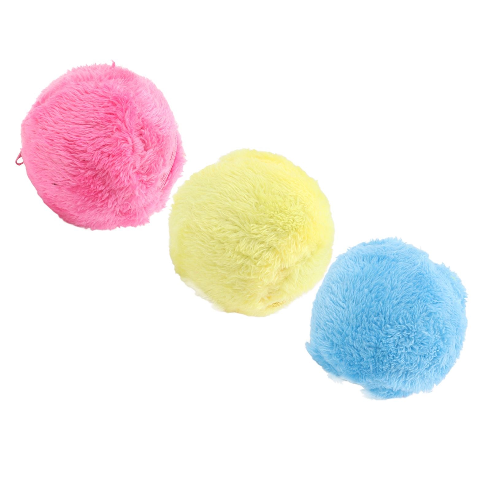 Automatic Rolling Ball Floor Cleaning Attract Attention Pet Interactive Roller Ball Toy with Plush Cover - view 5