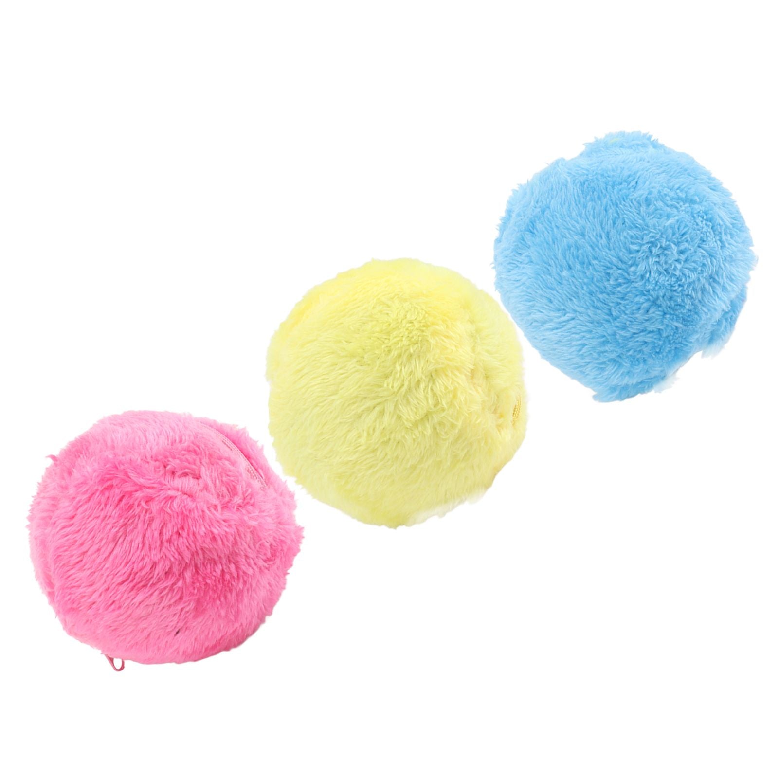 Automatic Rolling Ball Floor Cleaning Attract Attention Pet Interactive Roller Ball Toy with Plush Cover - view 6