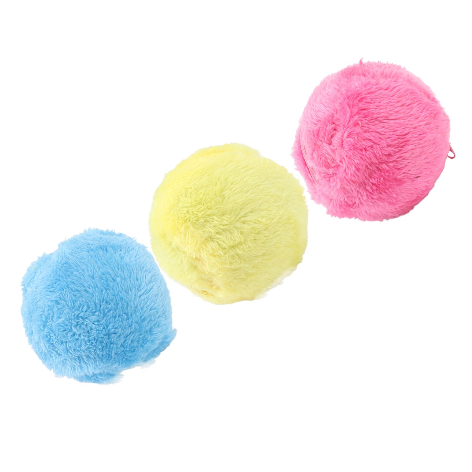 Automatic Rolling Ball Floor Cleaning Attract Attention Pet Interactive Roller Ball Toy with Plush Cover - view 8