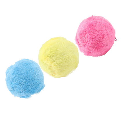 Automatic Rolling Ball Floor Cleaning Attract Attention Pet Interactive Roller Ball Toy with Plush Cover - view 8