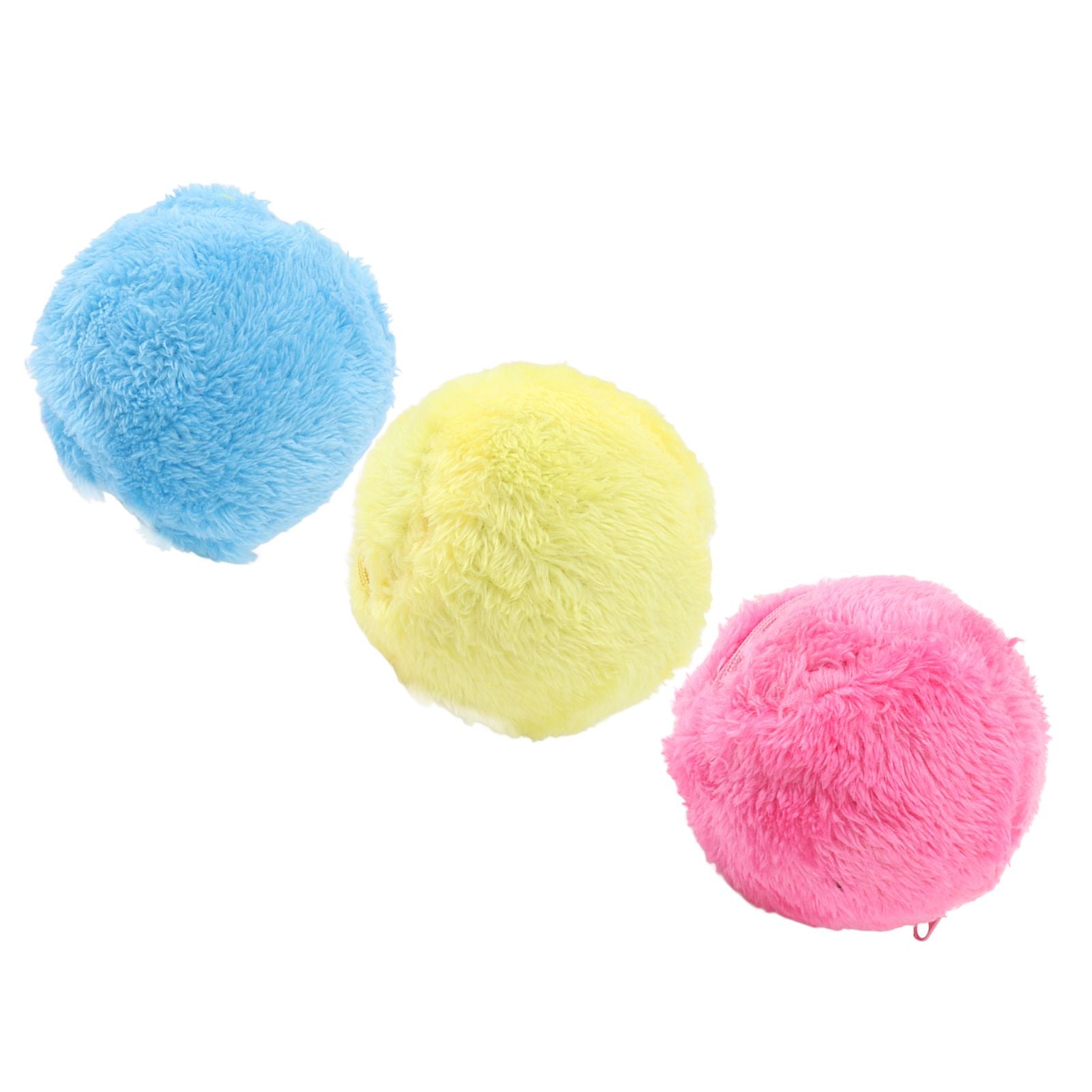 Automatic Rolling Ball Floor Cleaning Attract Attention Pet Interactive Roller Ball Toy with Plush Cover - view 9