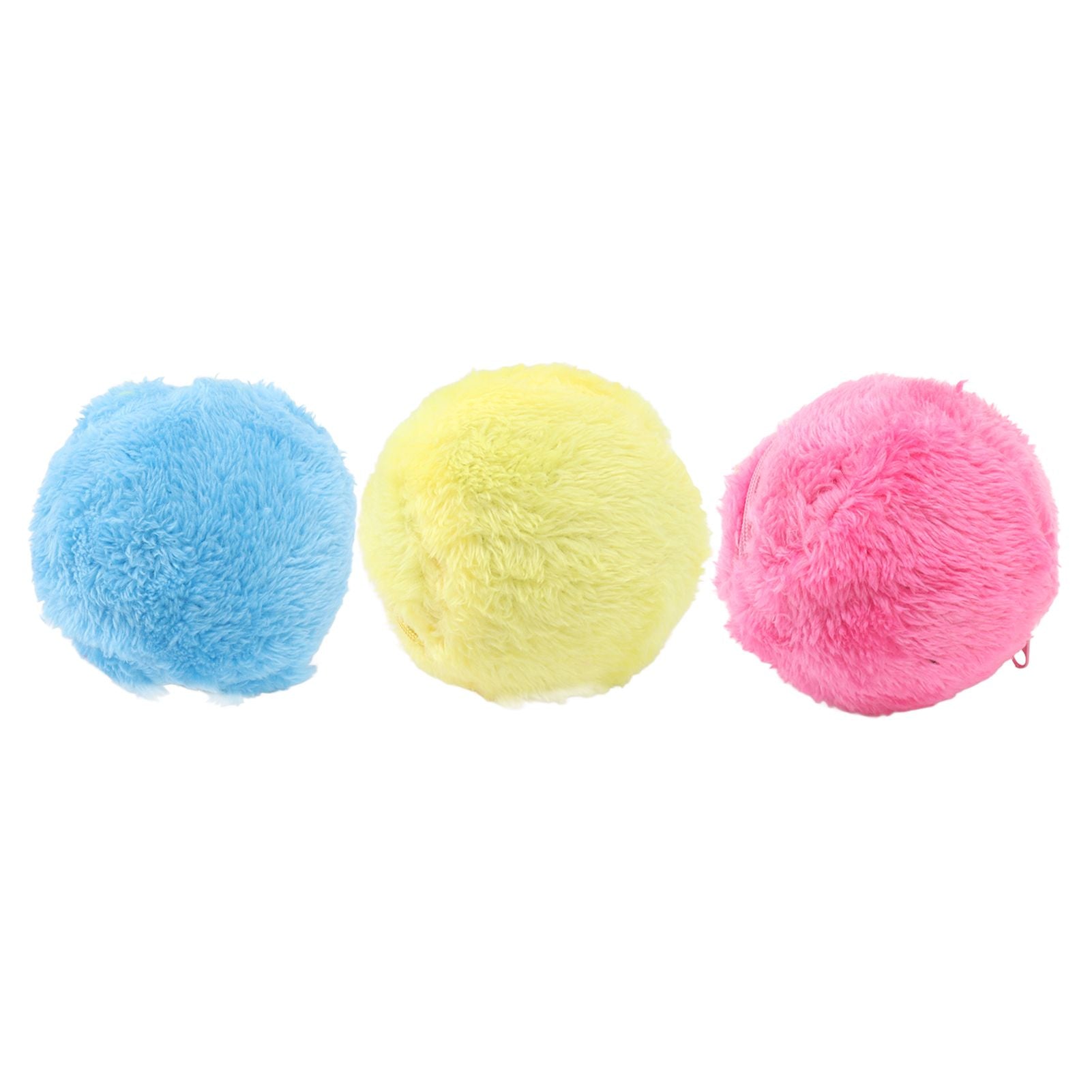 Automatic Rolling Ball Floor Cleaning Attract Attention Pet Interactive Roller Ball Toy with Plush Cover - view 10