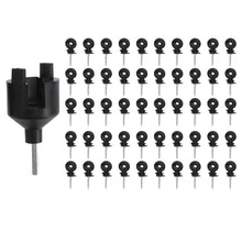50Pcs Electric Fence Insulator Screw in Insulator Fence Ring Post Wood Post Insulator with Insulator Socket Tool