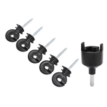 50Pcs Electric Fence Insulator Screw in Insulator Fence Ring Post Wood Post Insulator with Insulator Socket Tool - view 2