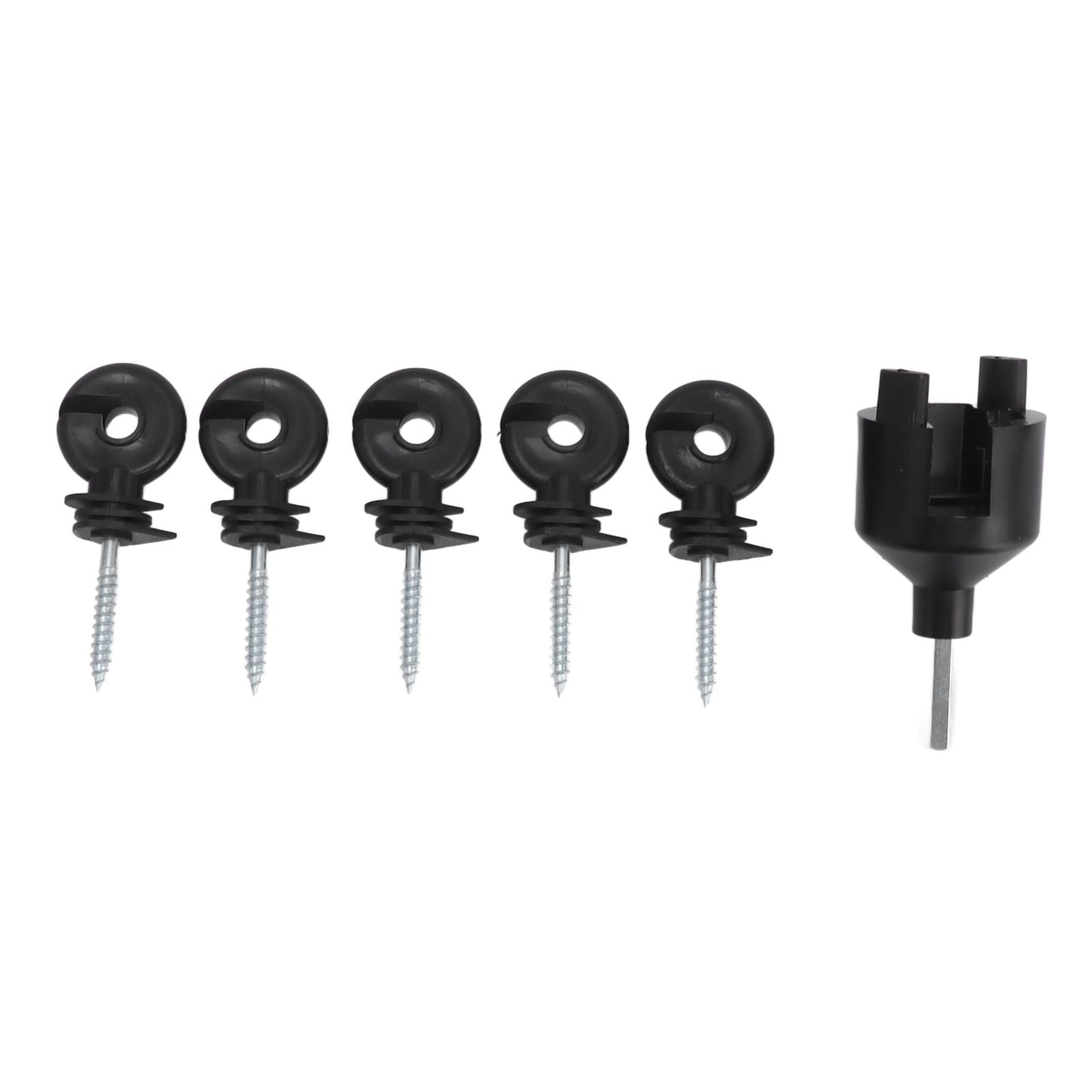 50Pcs Electric Fence Insulator Screw in Insulator Fence Ring Post Wood Post Insulator with Insulator Socket Tool - view 8