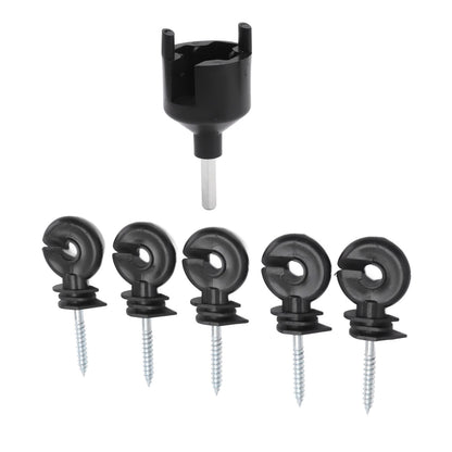 50Pcs Electric Fence Insulator Screw in Insulator Fence Ring Post Wood Post Insulator with Insulator Socket Tool - view 9