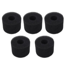 5PCS Pool Filter Sponge PU Sponge Black Reusable Washable Cylindrical Simming Pool Filter Foam for Pool Pump S - view 2