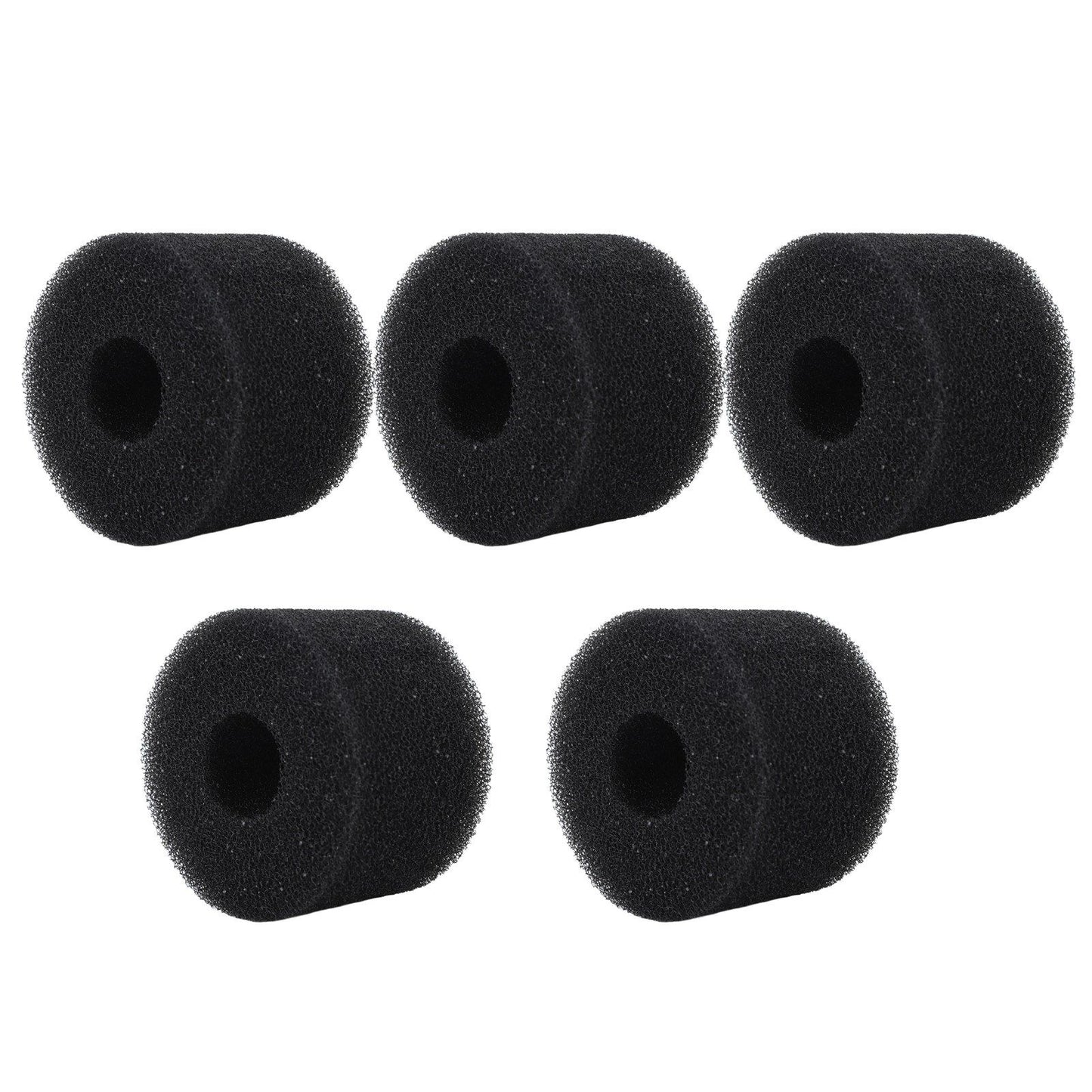 5PCS Pool Filter Sponge PU Sponge Black Reusable Washable Cylindrical Simming Pool Filter Foam for Pool Pump S - view 3