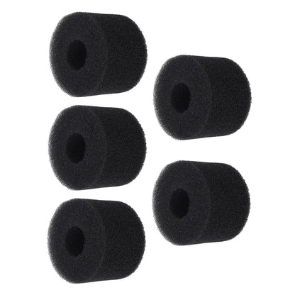 5PCS Pool Filter Sponge PU Sponge Black Reusable Washable Cylindrical Simming Pool Filter Foam for Pool Pump S - view 6