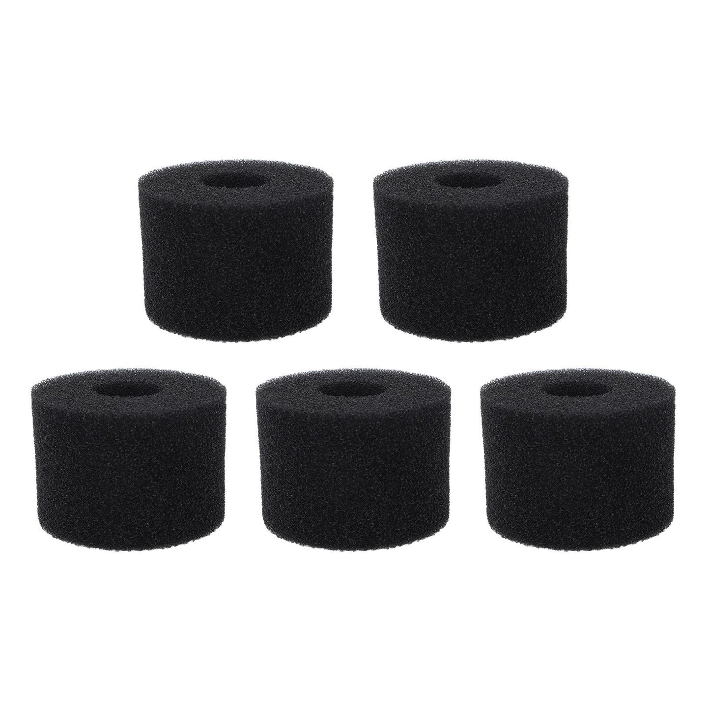 5PCS Pool Filter Sponge PU Sponge Black Reusable Washable Cylindrical Simming Pool Filter Foam for Pool Pump S - view 7