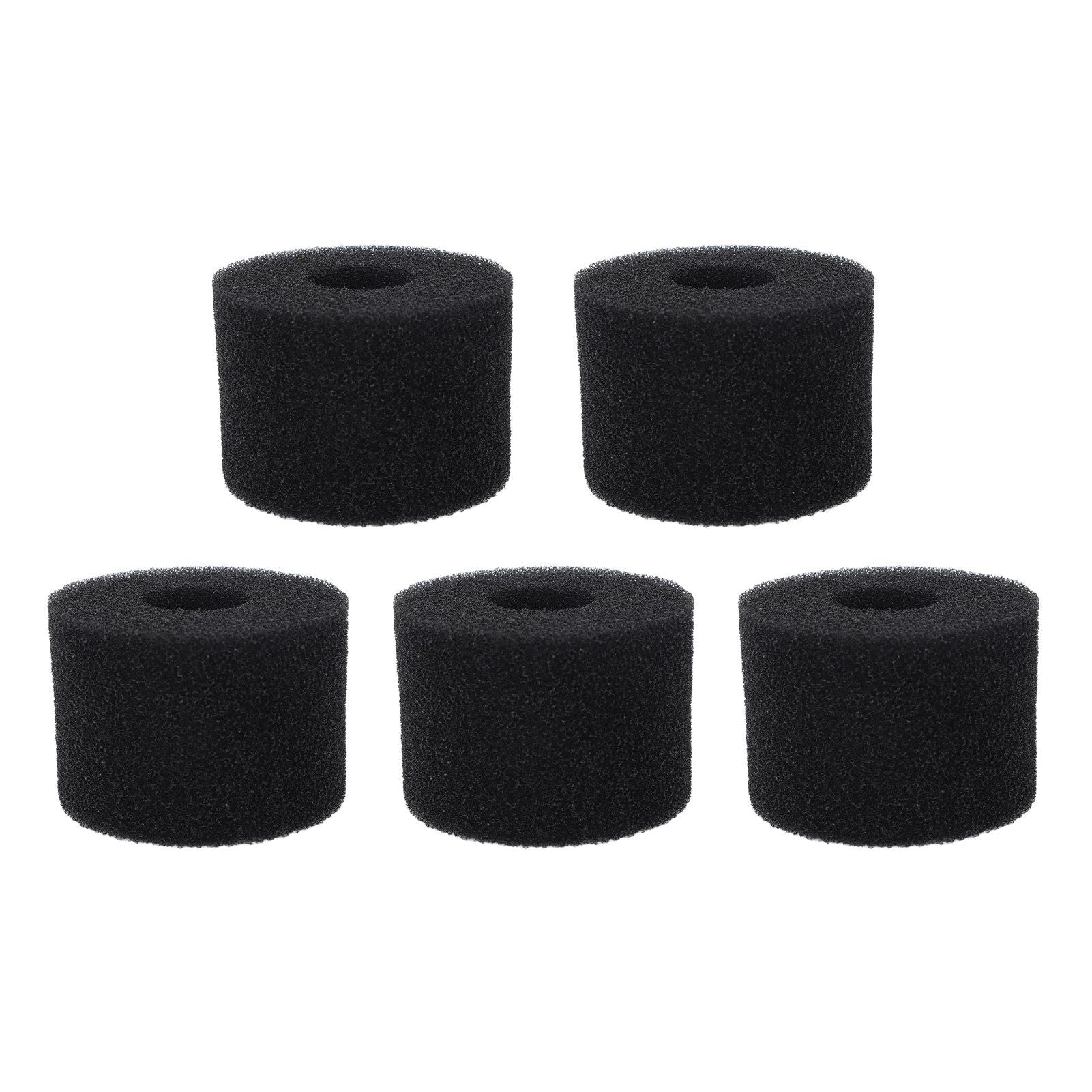 5PCS Pool Filter Sponge PU Sponge Black Reusable Washable Cylindrical Simming Pool Filter Foam for Pool Pump S - view 7