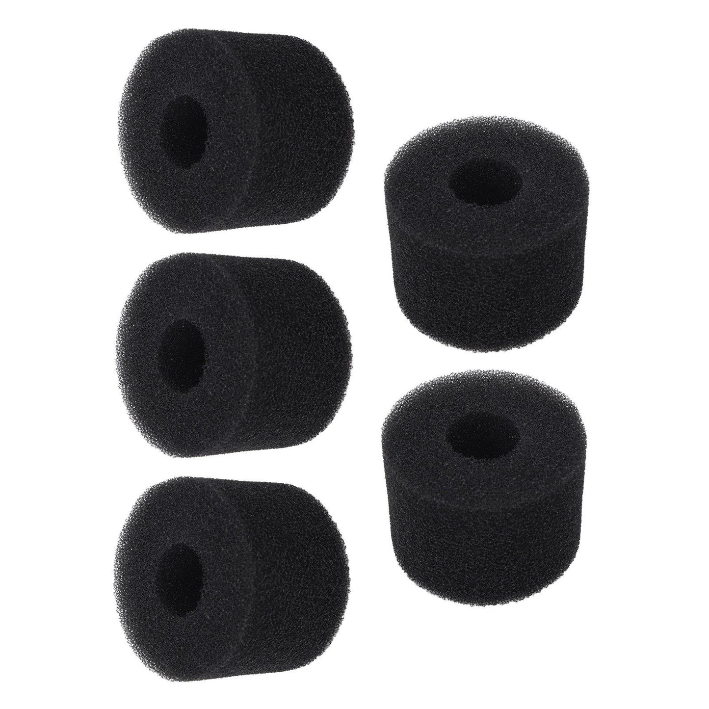 5PCS Pool Filter Sponge PU Sponge Black Reusable Washable Cylindrical Simming Pool Filter Foam for Pool Pump S - view 8