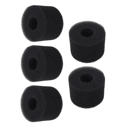 5PCS Pool Filter Sponge PU Sponge Black Reusable Washable Cylindrical Simming Pool Filter Foam for Pool Pump S - view 8