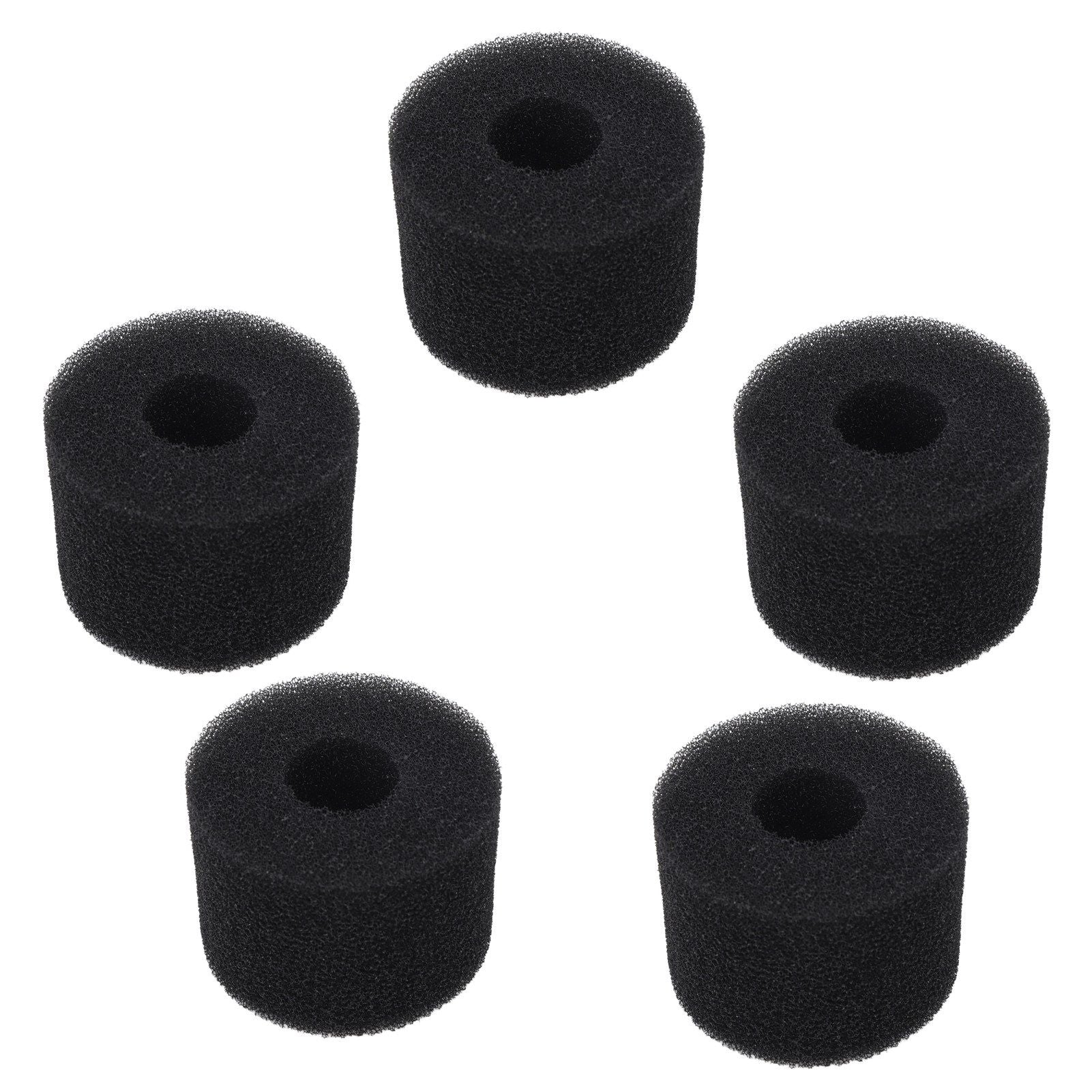 5PCS Pool Filter Sponge PU Sponge Black Reusable Washable Cylindrical Simming Pool Filter Foam for Pool Pump S - view 10