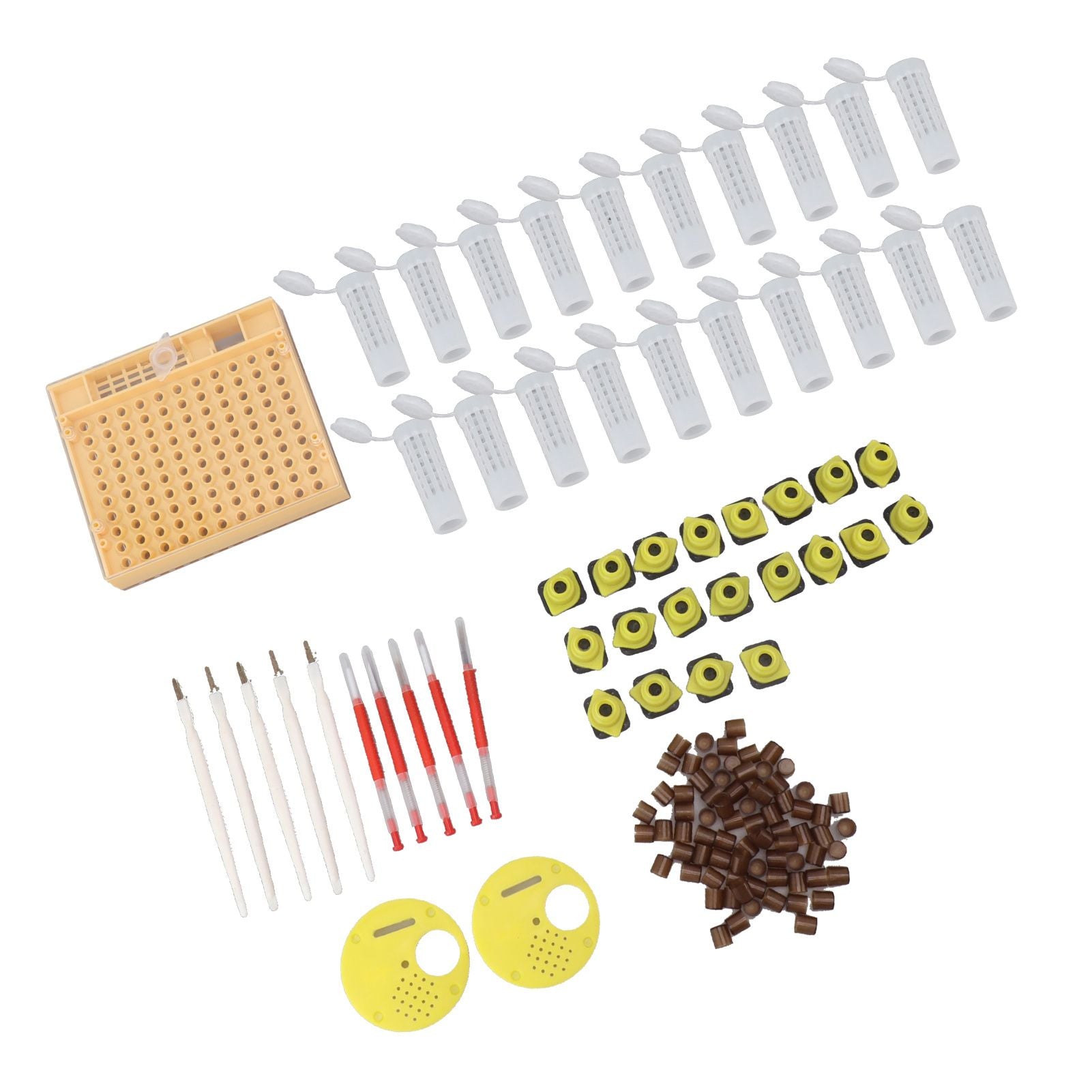 Queen Bee Rearing System Plastic Breeding Cell Cup Kit Beekeeping Grafting Equipments Supplies - view 4