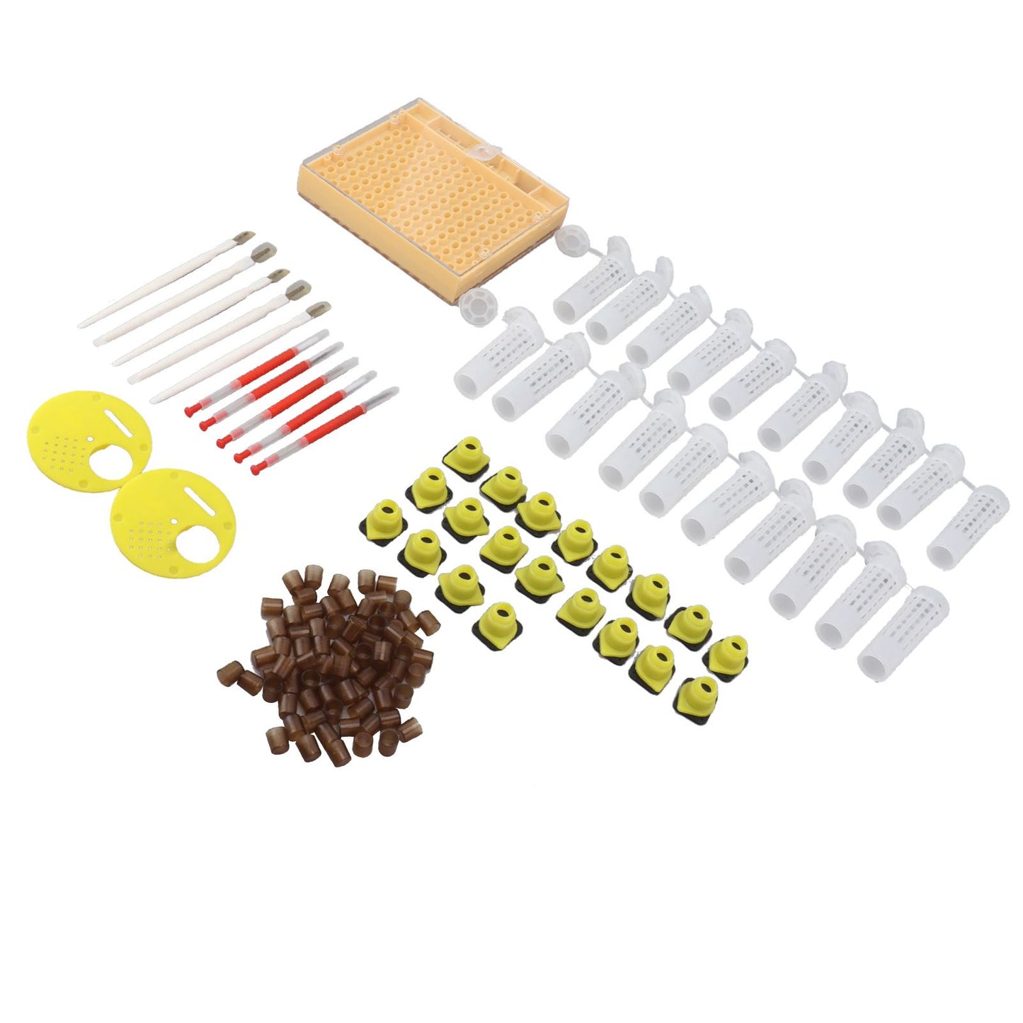 Queen Bee Rearing System Plastic Breeding Cell Cup Kit Beekeeping Grafting Equipments Supplies - view 7