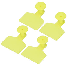 100 Piece Blank Tags for Calves Blank Identification Ear Tag for Cattle Cows Pigs Goats Sheep Calf Animal Yellow - view 2