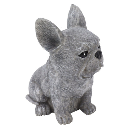 Dog Garden Statues DIY Lifelike Prevent Cracking Resin Dog Statues Home Decor for Courtyard Lawn Sitting Dog - view 3