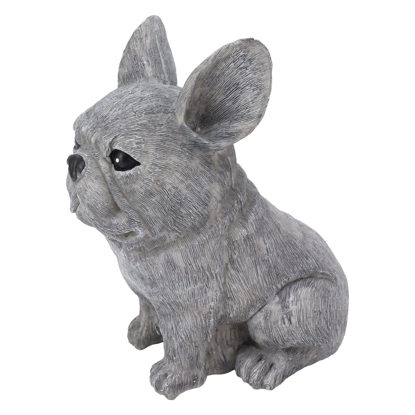 Dog Garden Statues DIY Lifelike Prevent Cracking Resin Dog Statues Home Decor for Courtyard Lawn Sitting Dog - view 6
