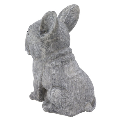 Dog Garden Statues DIY Lifelike Prevent Cracking Resin Dog Statues Home Decor for Courtyard Lawn Sitting Dog - view 7
