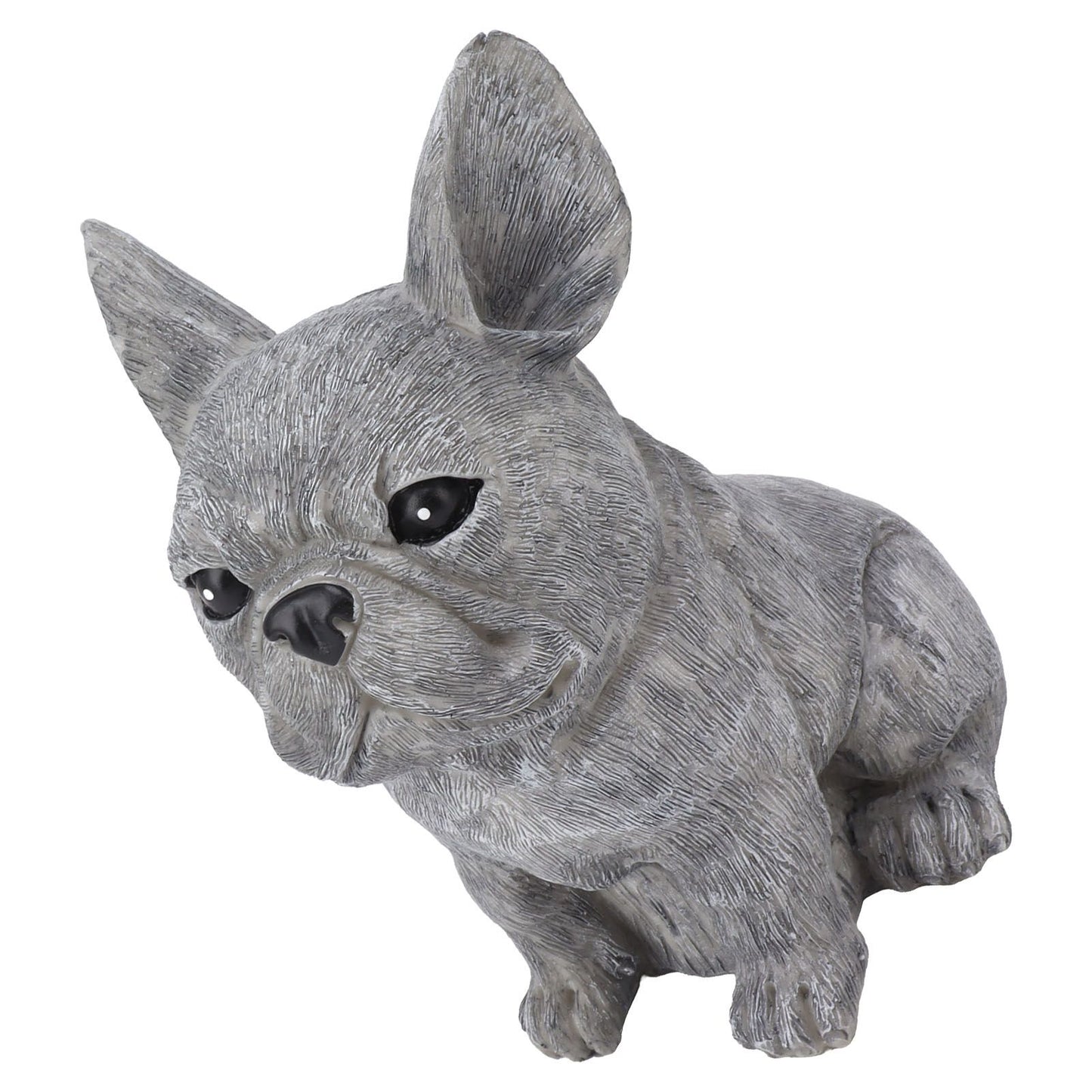 Dog Garden Statues DIY Lifelike Prevent Cracking Resin Dog Statues Home Decor for Courtyard Lawn Sitting Dog - view 9