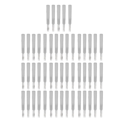 50Pcs Chicken Poultry Double Needle Thorn Pox Needle Chicken Vaccination Needle Poultry Breeding Equipment White