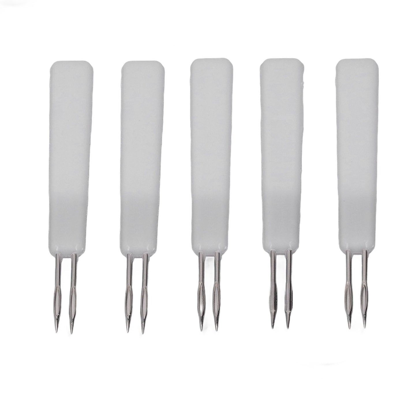 50Pcs Chicken Poultry Double Needle Thorn Pox Needle Chicken Vaccination Needle Poultry Breeding Equipment White - view 2