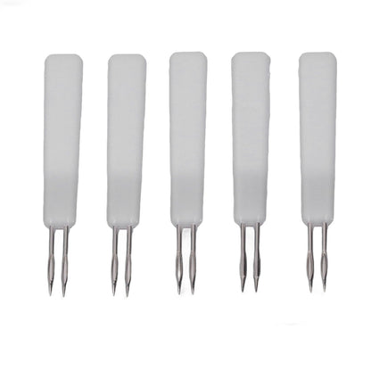 50Pcs Chicken Poultry Double Needle Thorn Pox Needle Chicken Vaccination Needle Poultry Breeding Equipment White - view 2