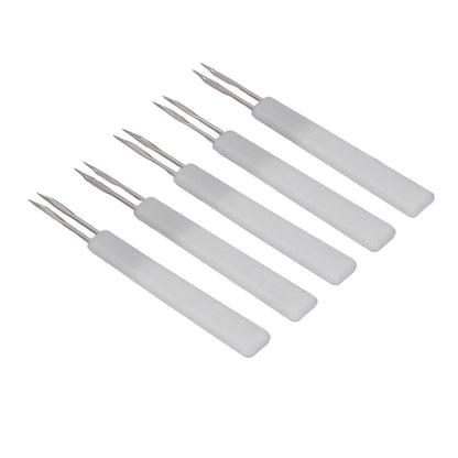 50Pcs Chicken Poultry Double Needle Thorn Pox Needle Chicken Vaccination Needle Poultry Breeding Equipment White - view 3