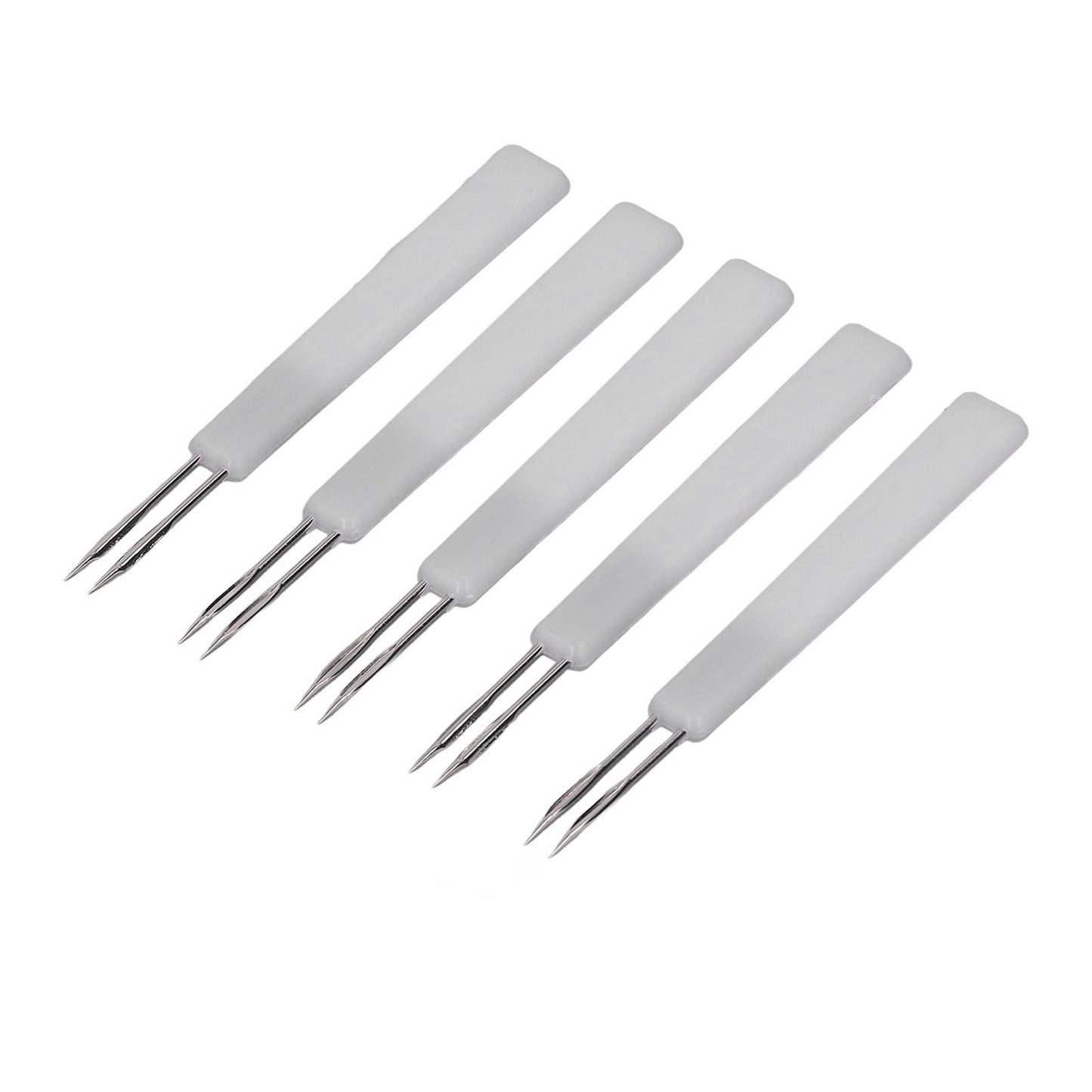 50Pcs Chicken Poultry Double Needle Thorn Pox Needle Chicken Vaccination Needle Poultry Breeding Equipment White - view 5