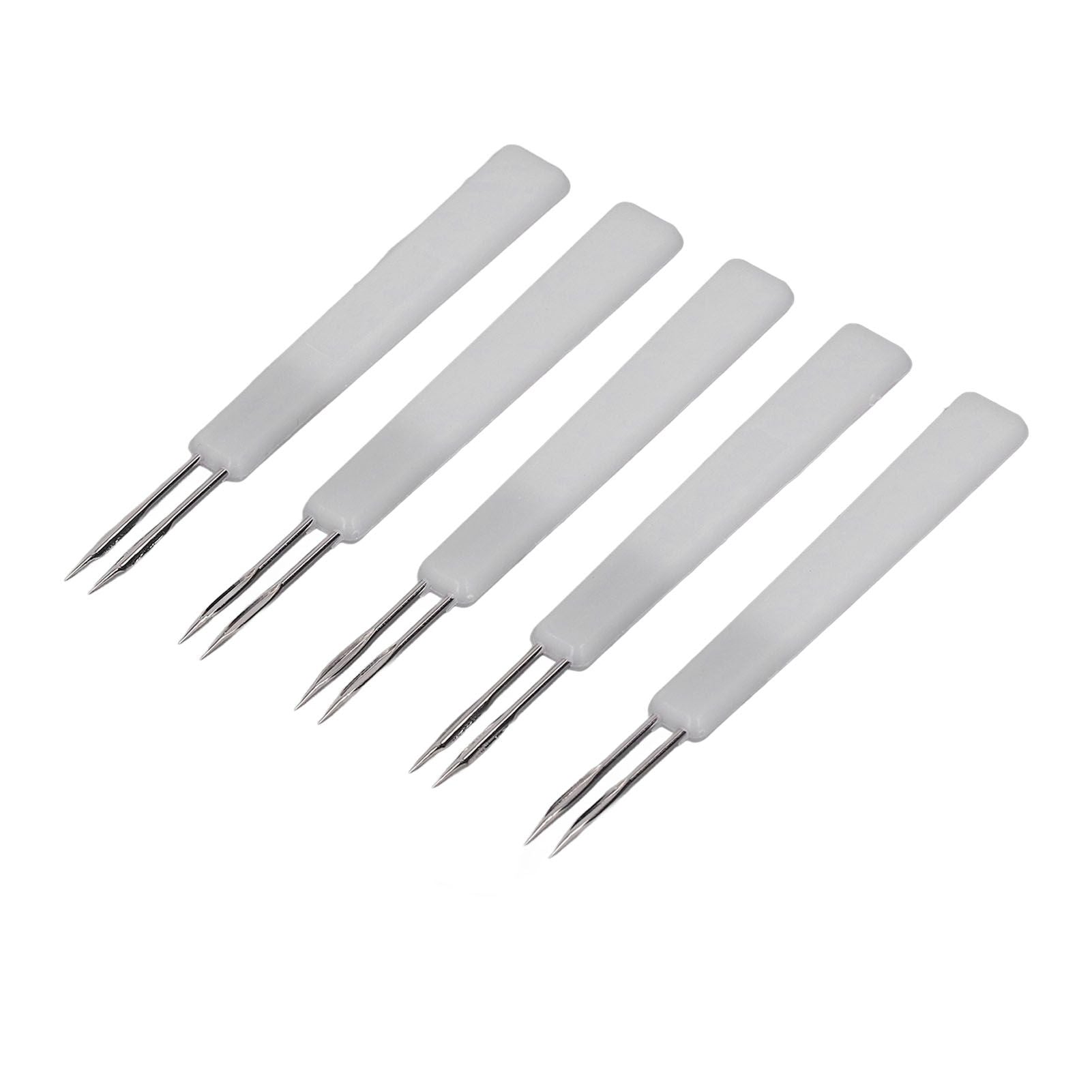 50Pcs Chicken Poultry Double Needle Thorn Pox Needle Chicken Vaccination Needle Poultry Breeding Equipment White - view 5