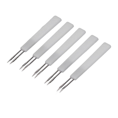 50Pcs Chicken Poultry Double Needle Thorn Pox Needle Chicken Vaccination Needle Poultry Breeding Equipment White - view 5