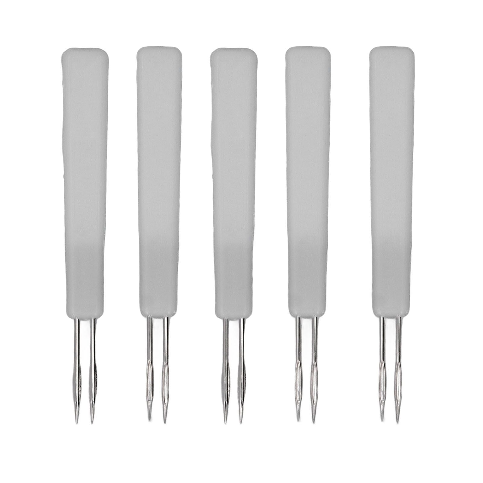 50Pcs Chicken Poultry Double Needle Thorn Pox Needle Chicken Vaccination Needle Poultry Breeding Equipment White - view 6