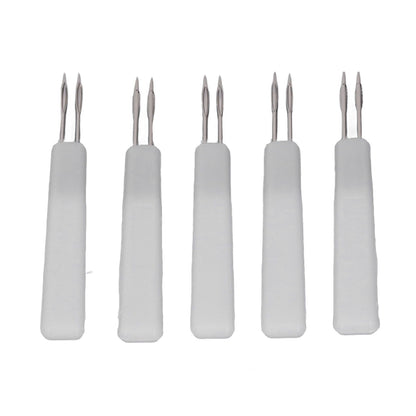 50Pcs Chicken Poultry Double Needle Thorn Pox Needle Chicken Vaccination Needle Poultry Breeding Equipment White - view 7