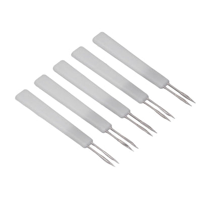 50Pcs Chicken Poultry Double Needle Thorn Pox Needle Chicken Vaccination Needle Poultry Breeding Equipment White - view 8