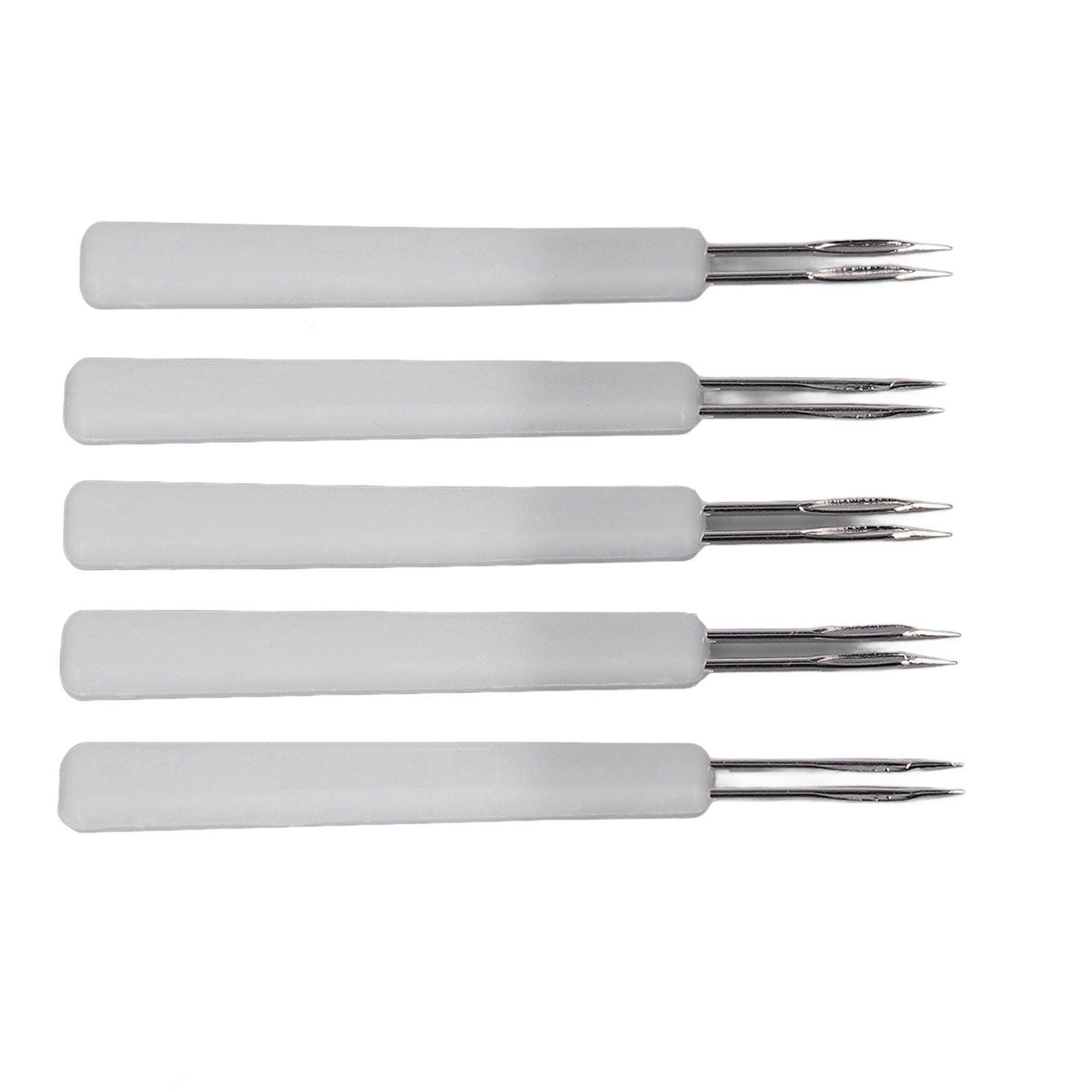 50Pcs Chicken Poultry Double Needle Thorn Pox Needle Chicken Vaccination Needle Poultry Breeding Equipment White - view 9