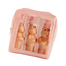 Travel Bottles Kit Cute Bear Look Delicate Easy Press Empty Spray Bottle with Waterproof Storage Bag for Business Trips 2 Press Bottle 1 Spray Bottle Free Size - view 2