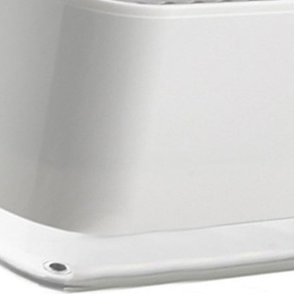 Soap Dispenser with Sponge Holder PP PET Press Type Soap Box for Cloth Dish Kitchen Cleaning White - view 9