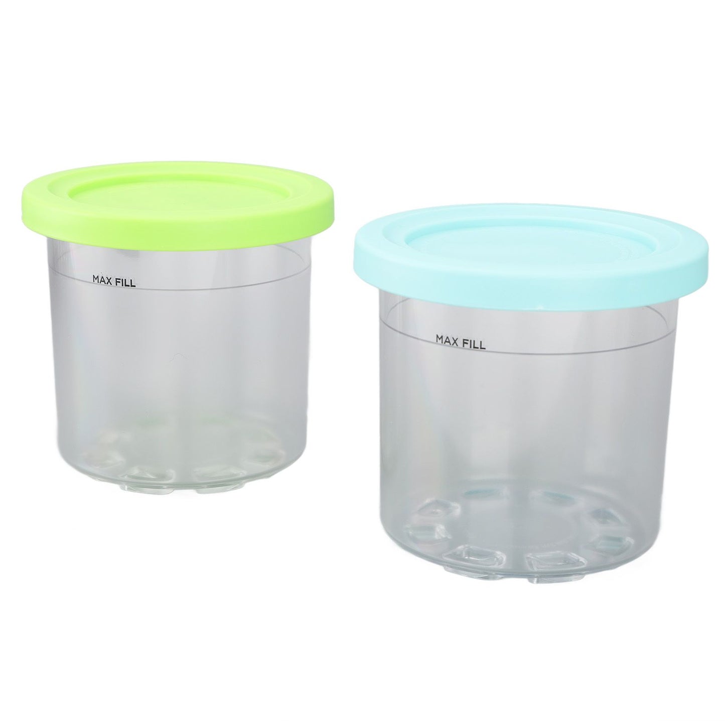 2PCS Ice Cream Pints Cup 600ml Ice Cream Container Storage Jar for Ninja NC299AMZ NC300s Blue and Green - view 2