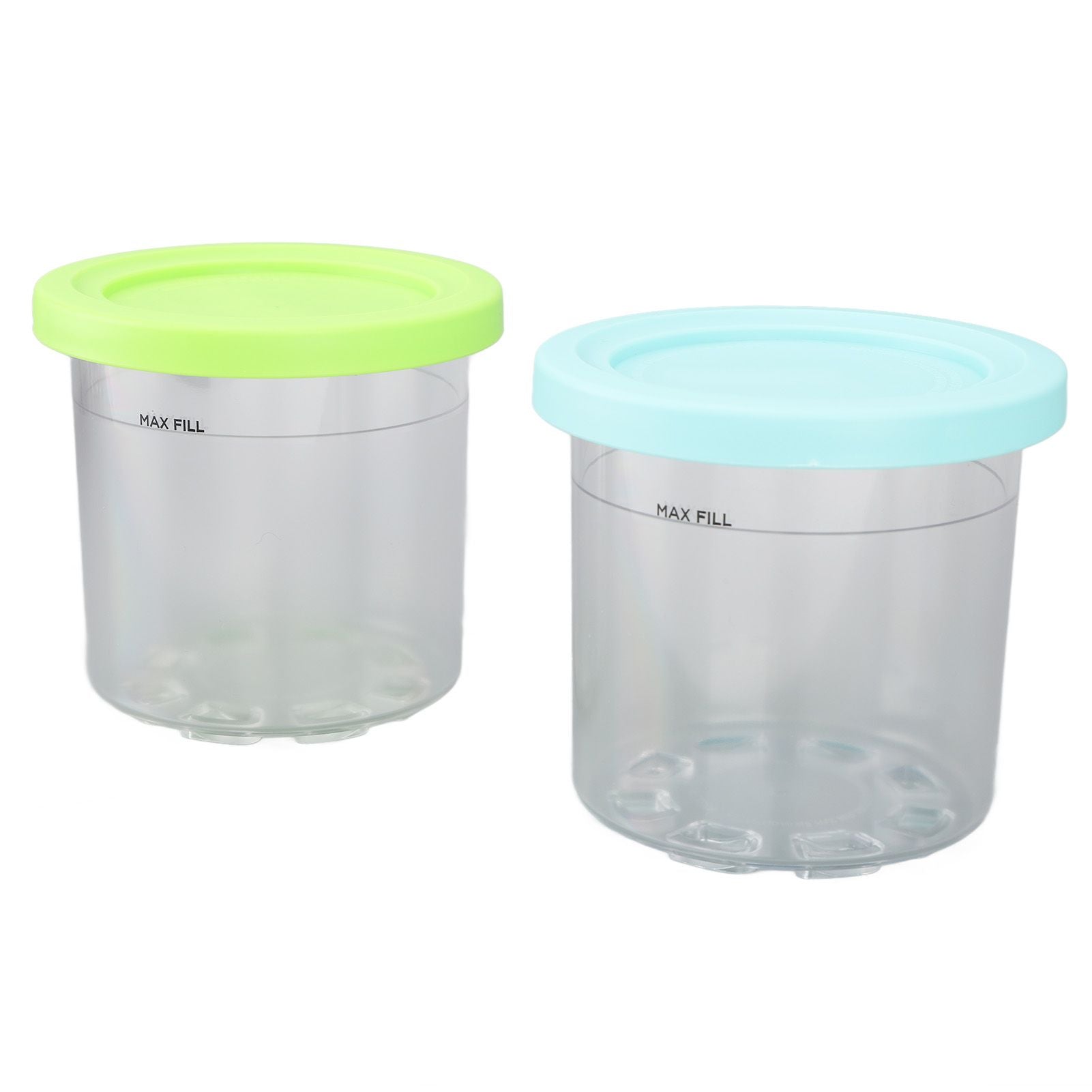 2PCS Ice Cream Pints Cup 600ml Ice Cream Container Storage Jar for Ninja NC299AMZ NC300s Blue and Green - view 2