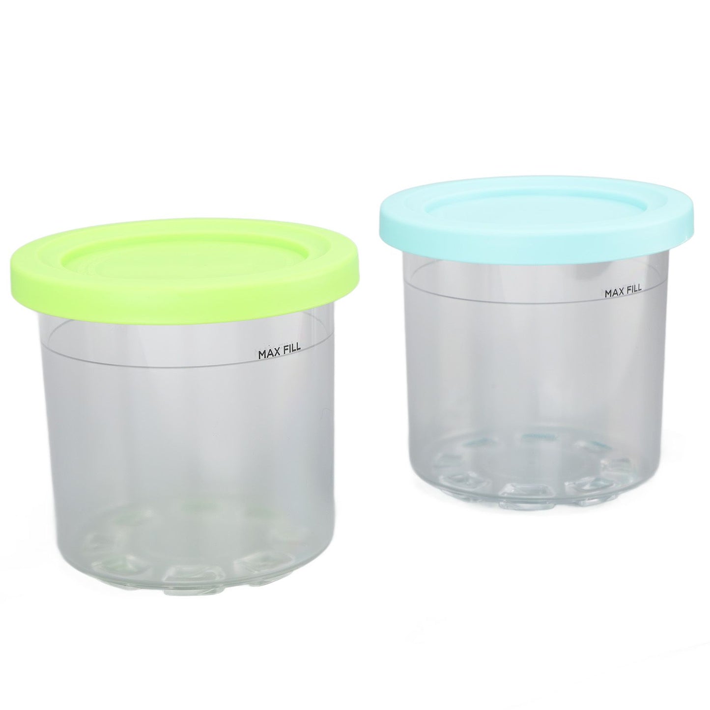 2PCS Ice Cream Pints Cup 600ml Ice Cream Container Storage Jar for Ninja NC299AMZ NC300s Blue and Green - view 3