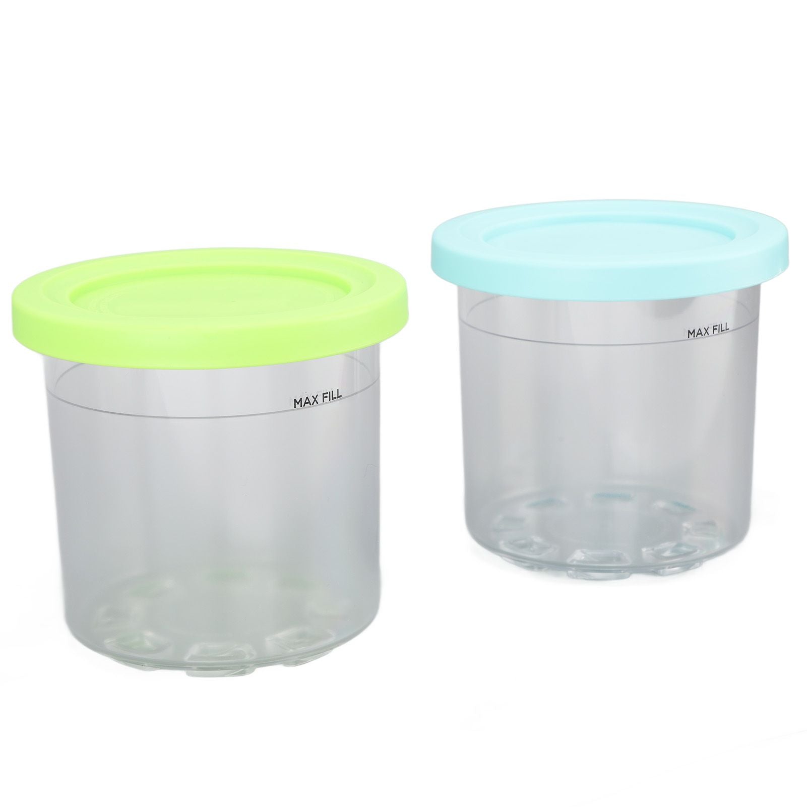 2PCS Ice Cream Pints Cup 600ml Ice Cream Container Storage Jar for Ninja NC299AMZ NC300s Blue and Green - view 3