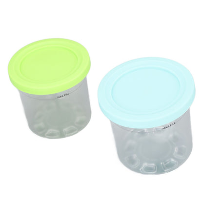 2PCS Ice Cream Pints Cup 600ml Ice Cream Container Storage Jar for Ninja NC299AMZ NC300s Blue and Green - view 5