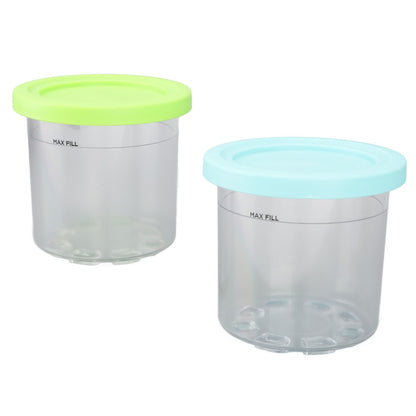 2PCS Ice Cream Pints Cup 600ml Ice Cream Container Storage Jar for Ninja NC299AMZ NC300s Blue and Green - view 7