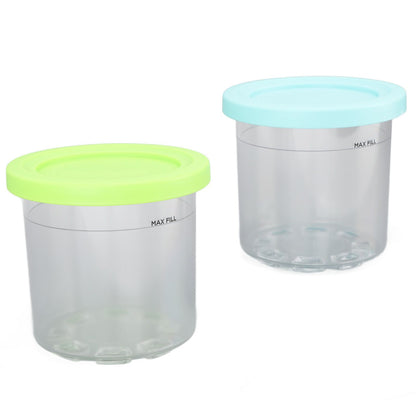 2PCS Ice Cream Pints Cup 600ml Ice Cream Container Storage Jar for Ninja NC299AMZ NC300s Blue and Green - view 8