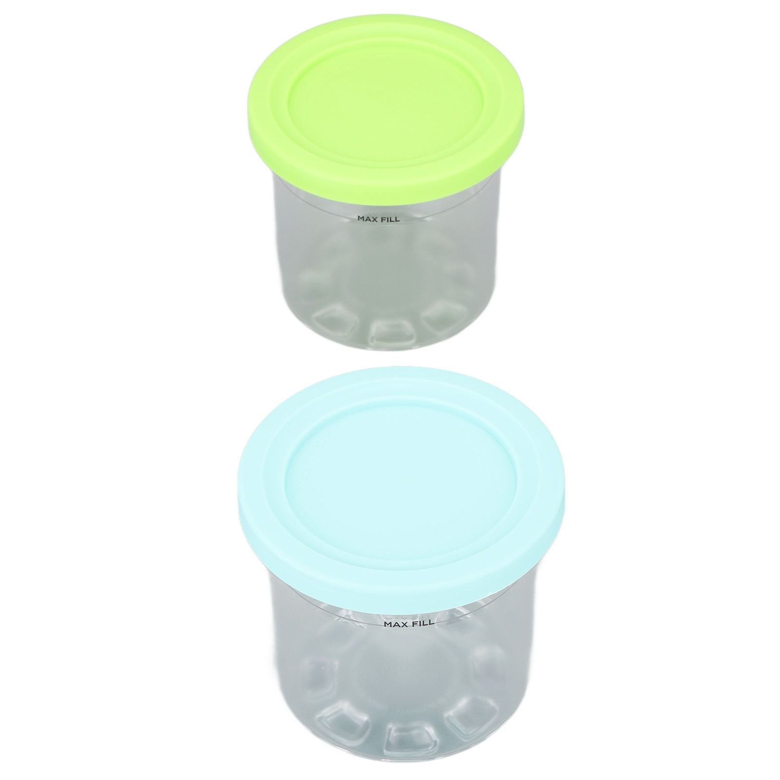 2PCS Ice Cream Pints Cup 600ml Ice Cream Container Storage Jar for Ninja NC299AMZ NC300s Blue and Green - view 9
